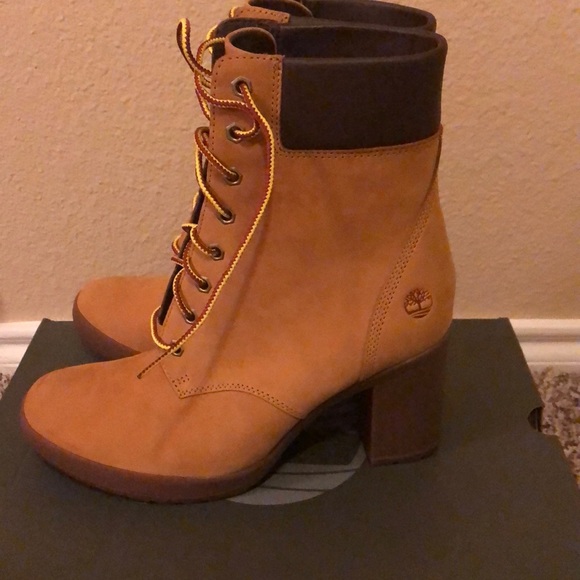 timberland camdale chunky heel boots